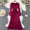 Elegant Sequined Fishtail Party Dress