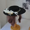 Vintage Flower Flat Hat