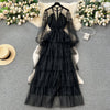 Fairy V-neck Mesh Layer Dress