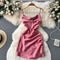 Elegant Waist-skimming Satin Slip Dress