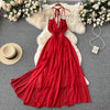 Chiffon High-waist Slip Dress