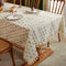 Rustic Ruffled Square/ Rectangle Tablecloth