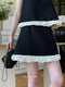 Elegant Sleeveless Top + Frilled Skirt 2pcs Set