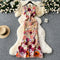 Floral Embroidery Fishtail Dress