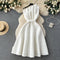 3d Petal Pleated Off-shoulder Dress