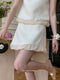 Elegant Sleeveless Top + Frilled Skirt 2pcs Set