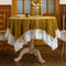 French Velvet Lace Trim Tablecloth