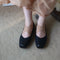 Vintage Square Head Ballet Strap Shoes