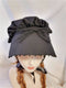 Black Colonial Bonnet Hat