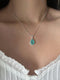 Sapphire Waterdrop Pendant Necklace