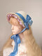 Lace Trim Floral Bonnet Hat