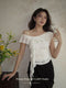 French Lace Ruffled Top