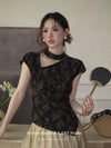 Elegant Jacquard Top