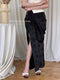 Elegant Jacquard Split Skirt