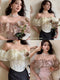 Fairy Ruffled Off Shoulder Top