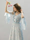 Butterfly Print Princess Dress