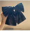 Classic Black Satin Hair Bow