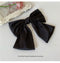 Classic Black Satin Hair Bow