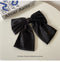 Classic Black Satin Hair Bow