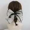 Vintage Elegant Polka Dot Tulle Hair Bow