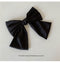 Classic Black Satin Hair Bow