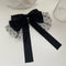 Elegant Polka Dot Tulle Satin Hair Bow